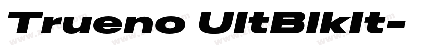 Trueno UltBlkIt字体转换 Trueno UltBlkIt字体转换